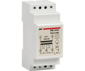TRASFORMATORE CAMPANELLO DISCONTINUO DA 230V A 12-24V 10VA DIN VEMER VN311700