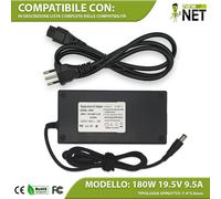 Trasformatore compatibile con Dell Inspiron 15 7000 Gaming 7577 180W 19,5V 9,5A