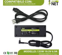 Trasformatore compatibile con Monitor Hp M27FD 2H3Z1AA 19.5V 6.9A 135W