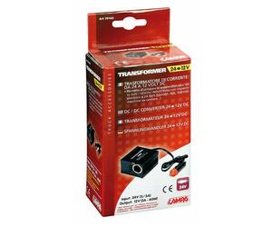 TRASFORMATORE CON PRESA ACCENDISIGARI 24V>12V ADATTATORE PER BUS CAMION LAMPA