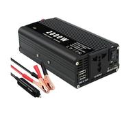 Trasformatore Convertitore Potenza Portatile Da 2000W Adattatore Carica Convertitore Doppia Porta USB Da CC 12V/24V A CA 220V Presa Universale Nera Rossa E Argento Inverter(12V 220V Silver)