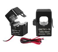 Trasformatore di corrente a nucleo diviso QNCTK1-16 100 A 50 mA 50 A 25 mA 100 mA 5 A 5 mA morsetto del trasduttore aperto sensore CT 1 unità (QNCTK1-10 5A-5mA)