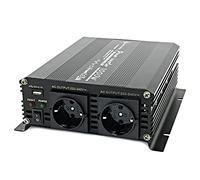 Solartronics Trasformatore di tensione 1000-2000 Watt 12-230 V Nero