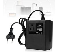 Trasformatore di tensione da 220 V a 110 V, 200 W, adattatore di alimentazione passo giù, convertitore di corrente da viaggio, spina EU