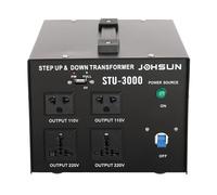 Trasformatore di tensione da 2400 W, trasformatore da 220 V a 110 V, convertitore di corrente per tutti i dispositivi elettronici ed elettrici, in: 110 V, 200 V, 220 V, 240 V, out: 110 V e 220 V
