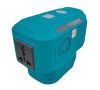 Trasformatore di tensione portatile da 200 W per batterie Bosch PBA 18 V, accessori da campeggio, converte in presa AC da 230 V + USB/tipo C, luce LED integrata da 200 lm, per esterni, laptop