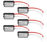 Trasformatore elettronico da 6 pezzi, adattatore da 220 V a 12 V per lampada alogena al quarzo da 50 W