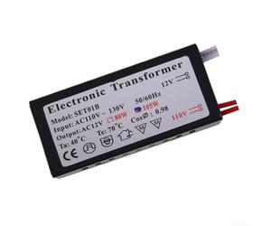 Trasformatore elettronico, SET01B per lampadine alogene allo xeno, compatibili con lampadine a LED, ingresso AC110 V 130 V, uscita AC12 V, 60 W, 120 W, 160 W, alloggiamento in metallo (60 W)
