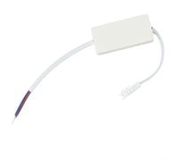 Trasformatore LED 1-25 W, driver per strisce LED, mobili, nessun sfarfallio, protezione da sovraccarico, convertitore di tensione, alloggiamento in PVC, 50 mm (4-7 W)