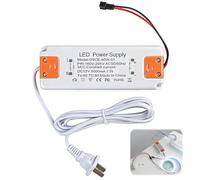 Trasformatore LED, 12v 1-60w, Alimentatore LED Da 230v a 12v Dc Con Tensione Costante, Trasformatore Piatto a Bassa Tensione Senza Sfarfallio O Rumore per Luci LED G4, Mr11, Mr16, Gu5.3