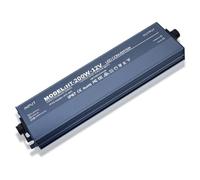 Trasformatore LED 12V 200W, Alimentatore 12v 16.6A, 200W Trasformatore 220V 12v, Driver LED AC a DC, Impermeabile IP67, Senza Sfarfallio, Nessun rumore, per G4, GU5.3, MR11, MR16, Non dimmerabile