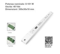 Trasformatore LED 12V 24V 48V 30W 60W 100W 150W 200W 250W Slim Alimentatore Led