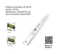 Trasformatore LED 12V 24V Dimmerabile DALI PUSH 15W 40W 60W 100W 150W 250W