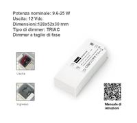 Trasformatore LED 12V Dimmerabile TRIAC 10W 25W 30W 50W 100W Alimentatore LED