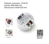 Trasformatore LED 150mA 300mA 500mA 700mA 1000mA 1400mA 10W 20W 30W 40W 50W