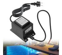 Trasformatore LED 24 V, alimentatore di rete AC/AC, trasformatore esterno, trasformatore 220 V, trasformatore per piscina 24 V, spina esterna, trasformatore IP68, adattatore di rete universale per