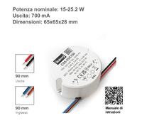 Trasformatore LED 350/500/700mA 3W 6W 12W 18W 25W Impermeabile IP65 Alimentator