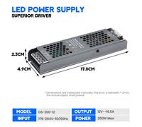 Trasformatore LED Alimentatore Driver AC 220V a DC 24V Interruttore Adattatore