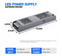 Trasformatore LED Alimentatore Driver AC 220V a DC 24V Interruttore Adattatore