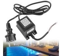Trasformatore LED da 12 V, AC/AC, alimentatore esterno, trasformatore: trasformatore LED da 220 V, trasformatore da piscina 12 V, spina esterna, trasformatore IP68, adattatore di rete universale per
