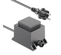 ledscom.de 40W LED trasformatore di alimentazione/trasformatore per sistema plug-in NEMO, spina, 12V AC, nero, IP68