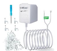 Trasformatore per campanello da 24 Volt per campanello ad anello, adattatore a filo C, compatibile con anello, Google Nest, WYZE, Eufy, Blink Video campanelli (con strumento di montaggio)