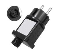Trasformatore per Luci a LED, Trasformatore 31V, Adattatore per Luci a LED, IP44, 100-240V AC, 50/60Hz, 300mA, Max9W, Protezione da Cortocircuito, Spina Intermittenza Trasformatore Luci Natale