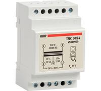 TRASFORMATORE USO CONTINUO DA 230V-12-24V POTENZA 30VA GUIDA DIN VEMER VN319000