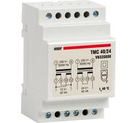 TRASFORMATORE USO CONTINUO DA 230V-12-24V POTENZA 40VA GUIDA DIN VEMER VN320800