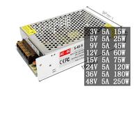 Trasformatori 220V a 3V 5V 9V 12V 15V 24V 36V 48V Alimentatore 3 5 9 12 15 24 36 V 15W 25W 45W 60W 120W 180W 250W Trasformatore(15V 5A 75W)