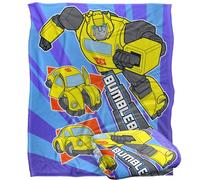 Trasformatori Transformers Blanket, 152 x 127 cm, coperta super morbida al tatto, modello Bumblebee Transform
