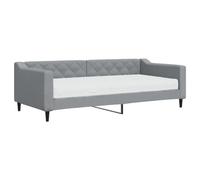 Trasformazione immediata Divano Letto 2 in 1 Grigio Chiaro 90x200 cm
