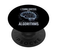 Trasformo Il Caffè In Algoritmi Dati PopSockets PopGrip Adesivo