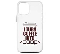 TRASFORMO IL CAFFÈ IN CODICE Fun Web Developers Coding Meme Custodia per iPhone 12/12 Pro
