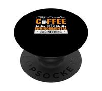 Trasformo il caffè in ingegneria ambientale un responsabile dei rifiuti PopSockets PopGrip Adesivo