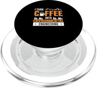 Trasformo il caffè in ingegneria ambientale un responsabile dei rifiuti PopSockets PopGrip per MagSafe
