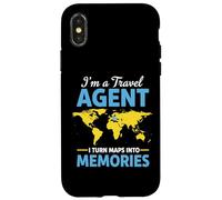 Trasformo le mappe in ricordi - Sono un agente di viaggio Agente di Viaggi Custodia per iPhone X/XS