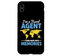 Trasformo le mappe in ricordi - Sono un agente di viaggio Agente di Viaggi Custodia per iPhone XS Max