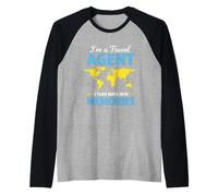 Trasformo le mappe in ricordi - Sono un agente di viaggio Agente di Viaggi Maglia con Maniche Raglan