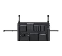 Trash Apron, Bin Caddys, Heavy Duty Vinyl Pockets, Adjustable Straps, Weatherproof Build, Quick Access Organizer, Cleaning Tool Storage for Garden Home Outdoor Use, 175x80x45.5cm