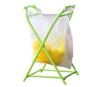 Trash Bag Holder Stand - Foldable Garbage Stand, Garden Refuse Frame Suppor | Antislip Base Easy Setup Structure | Outdoor Picnic Camping Trip Yard, Non Breaking Poly Rubbish Liner Hanging Bracket Holder