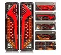 TRASH BIN Auto Rimorchio Camion Fanale Posteriore Luci Di Posizione Indicatore Direzione Luce Freno Retromarcia Fanalino Impermeabile Posteriori Ricambi 12V-24V gruppo fanale posteriore