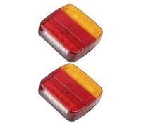 TRASH BIN Car Rear Lights 12V Taillight Turn Signal Indicator 26 Tail Light Number Plate Reverse Brake Stop Lamp Trailer Truck Caravan Assembly gruppo fanale posteriore(2pcs)