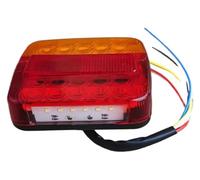 TRASH BIN Car Rear Lights 12V Taillight Turn Signal Indicator 26 Tail Light Number Plate Reverse Brake Stop Lamp Trailer Truck Caravan Assembly gruppo fanale posteriore(1 pcs)