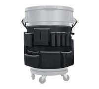 Trash Bin Covers, Commercial Cleaning Supplies Organizer, Durable Tool Storage Bag, Weather-Resistant Fabric, Adjustable Fit for 32-55 Gallon Bins, Porch Garage Lawn Garden