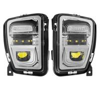 TRASH BIN Faretto Fendinebbia Destro Per Dodge Per Ram 1500 2013-2018 Fari Fendinebbia LED Auto Paraurti Anteriore DRL Luci Guida 68104821AC 68104820AC(Chrome)