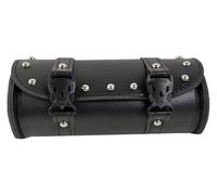 TRASH BIN Moto Bagagli Sella Attrezzi Similpelle Viaggio Borsa Impermeabile Attrezzi Laterale Borsa Coda Multifunzione Borse(Black 1PC)