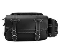 TRASH BIN Per K&awasaki Per W400 Per W650 Per W800 Moto Laterale 9L PU Impermeabile Bagagli Da Sella Borsa Coda Multifunzione Borse