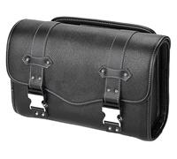 TRASH BIN Per SR400 Per MT-07 Moto Sissy Bar Borsa Laterale Borsa Porta Attrezzi Retrò Borsa Da Sella Coda Multifunzione Borse(Size L Black)
