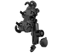 TRASH BIN Supporto antivibrazione Supporto Cellulare Moto Manubrio Mobile Girevole A 360° Specchietto Retrovisore Cella GPS(Mirror Seat Mounting black)
